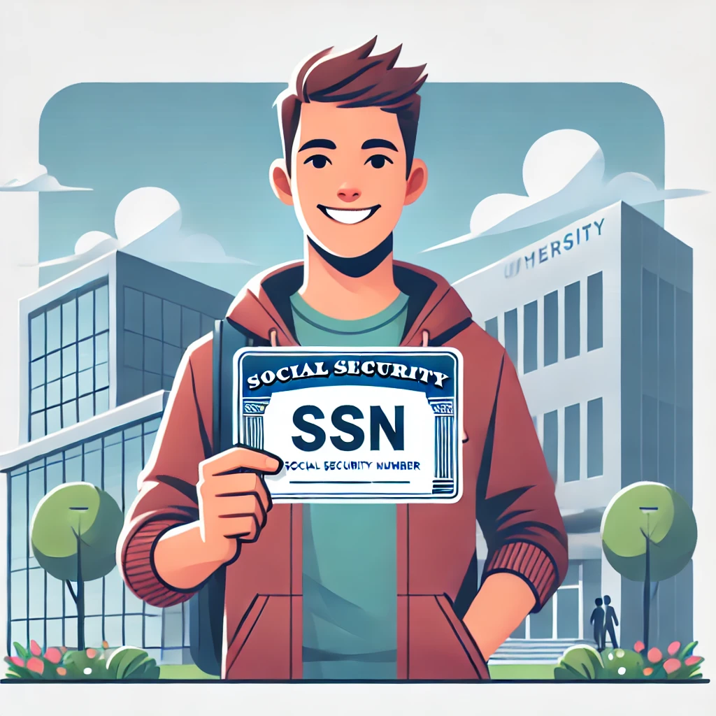 Как получить SSN номер Social Security студенту визы F-1 или другим статусам