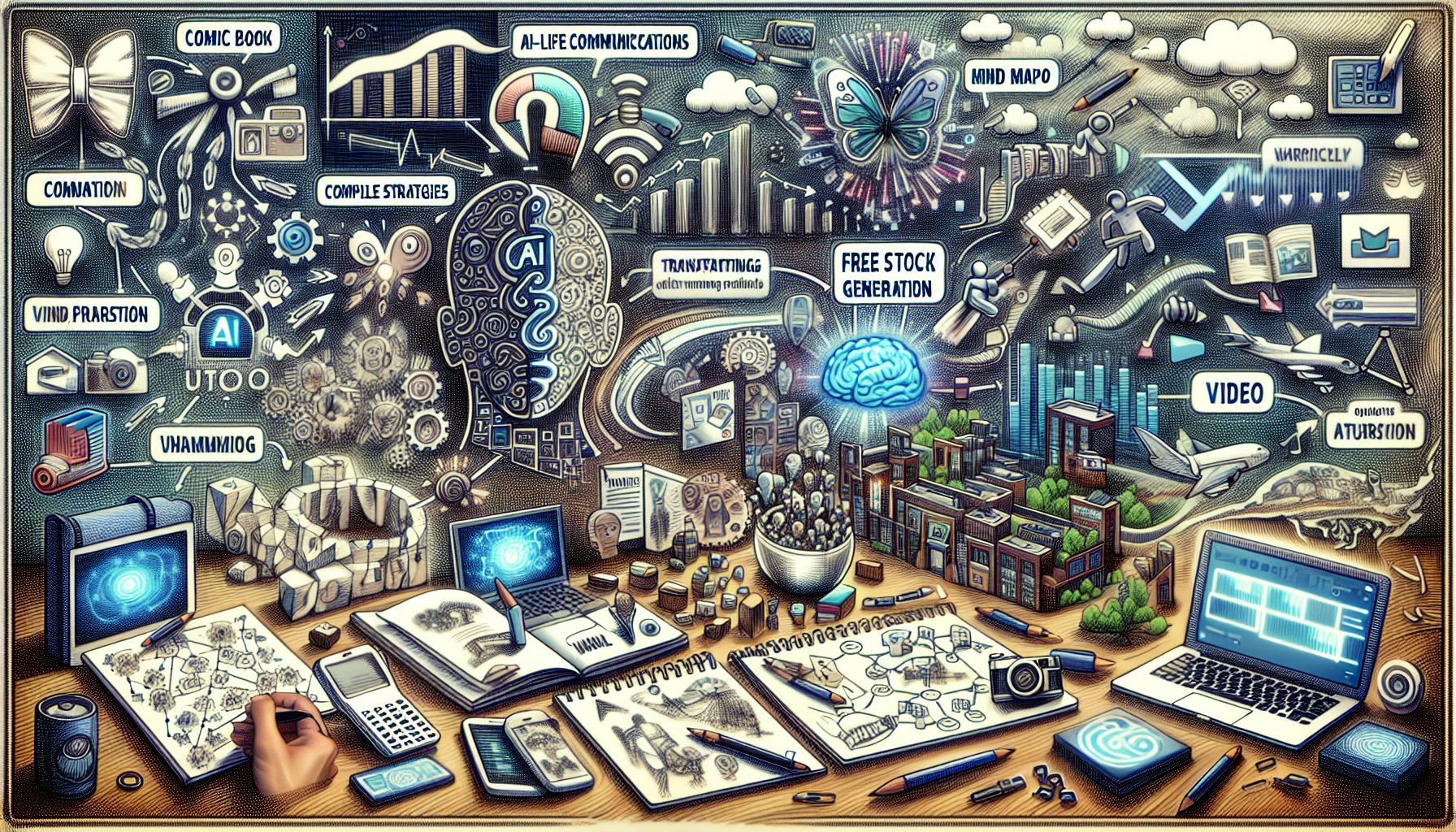 Исследование захватывающих инструментов ИИ: От комиксов до стоковых материалов